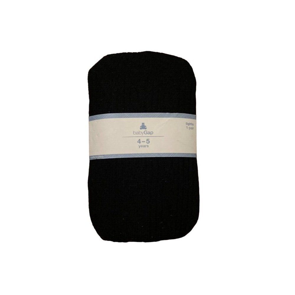 GAP Baby GAP Girls Cable Knit Tights Black NWT Sz 4-5
